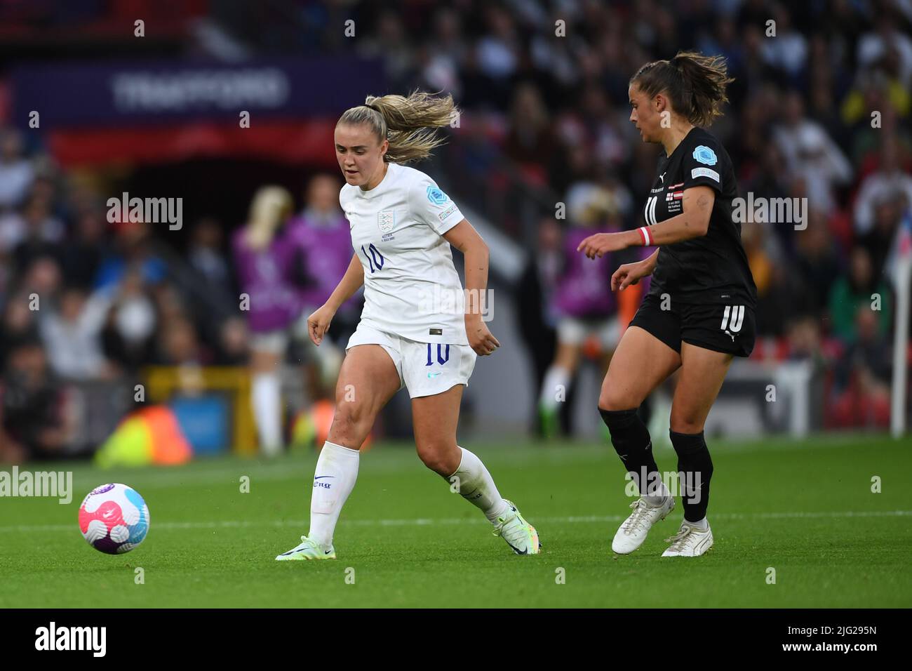 Manchester UK. 6th July 2022. Georgia Stanway England Women