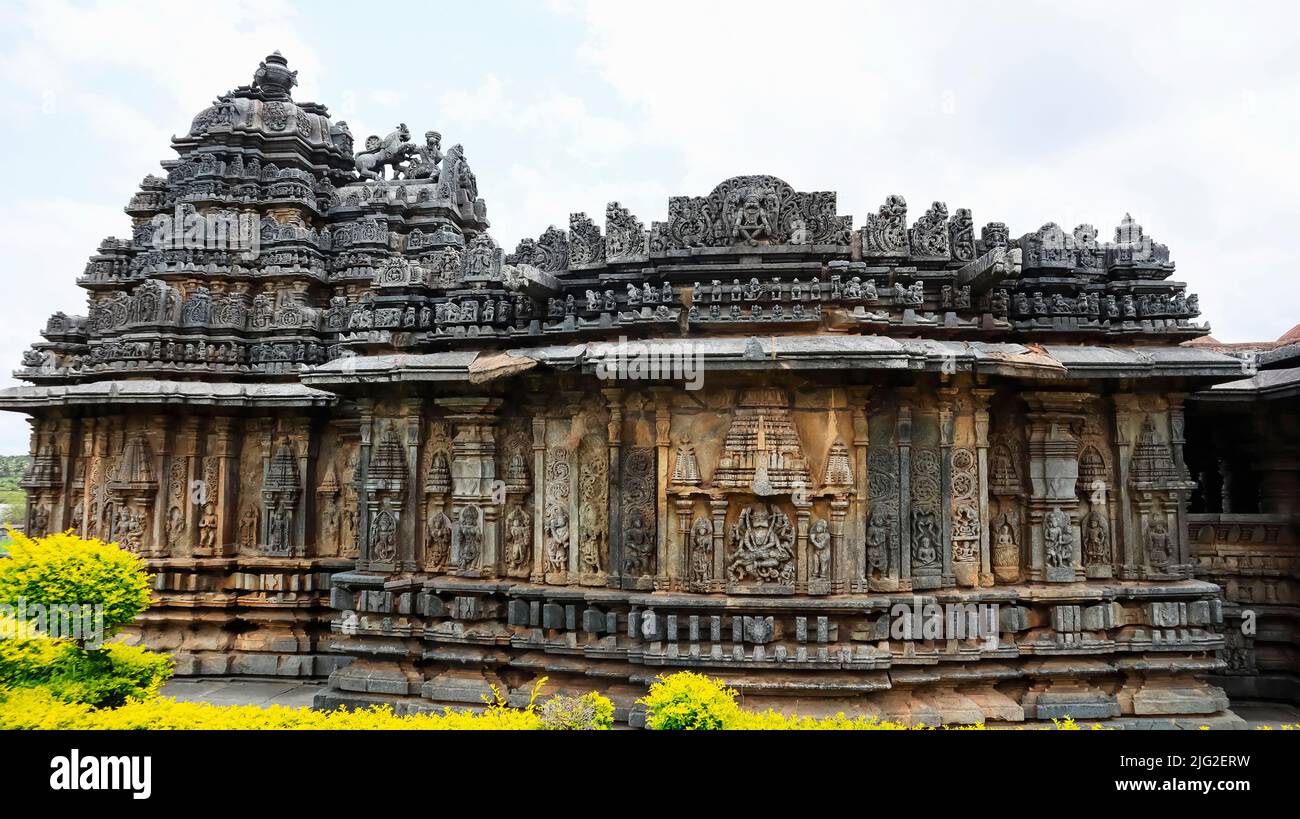 View of Bucesvara temple, Koravangala, Hassan, Karnataka, India. Stock Photo