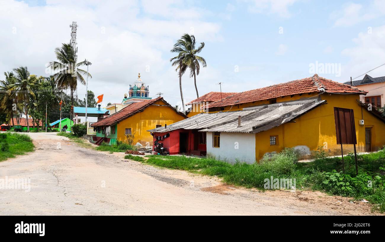 Houses of Koravangala Village, Hassan, Karnataka, India Stock Photo Alamy