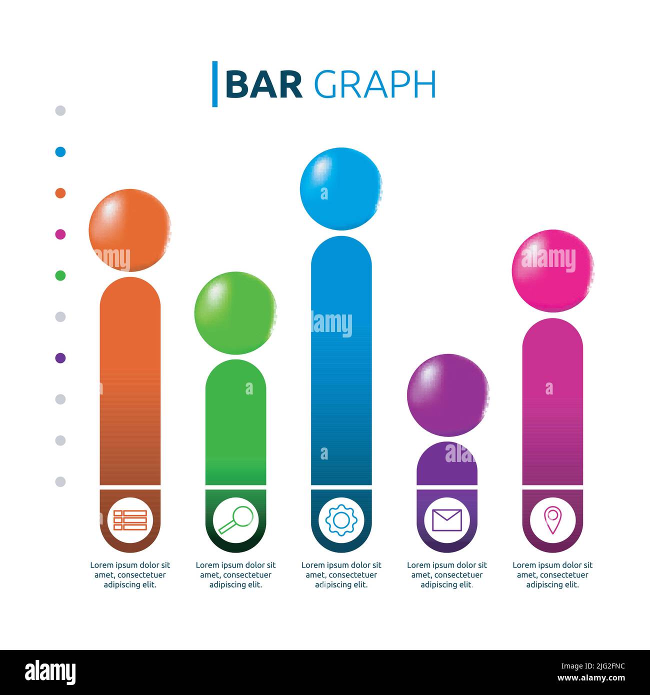 circle-bar-graphic-chart-statistic-data-infographic-stock-vector-image