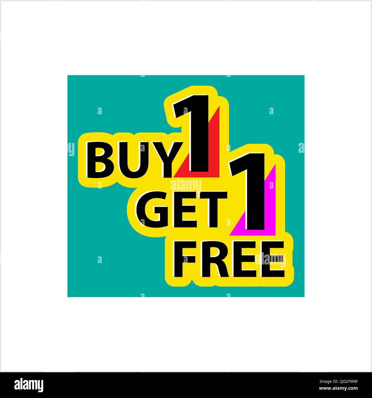Buy One Get One Free Banner, Buy 1 Get 1 Free Banner, Sale Tag, Offer 
