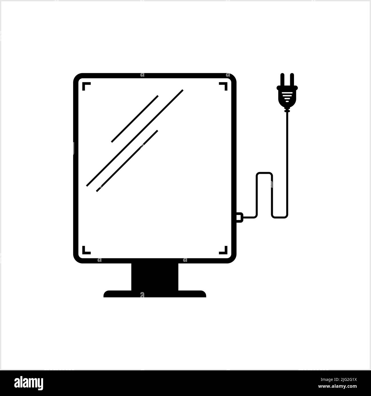 Light Box Icon Vector Art Illustration Stock Vector Image & Art Alamy