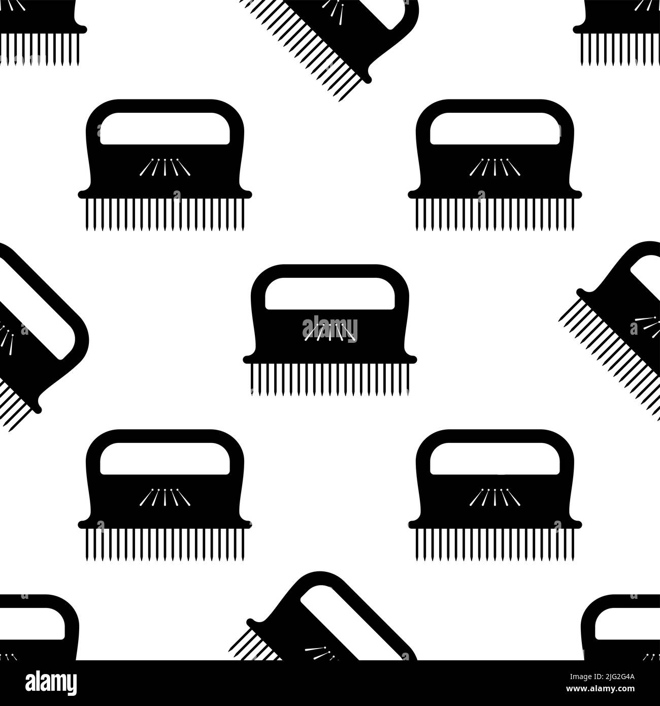 Meat Tenderizer Tool Icon Seamless Pattern, Meat Mallet, Meat Pounder