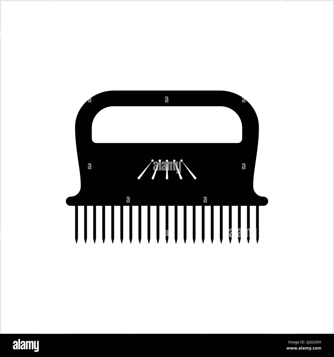 Meat Tenderizer Tool Icon, Meat Mallet, Meat Pounder For Tenderize Slab