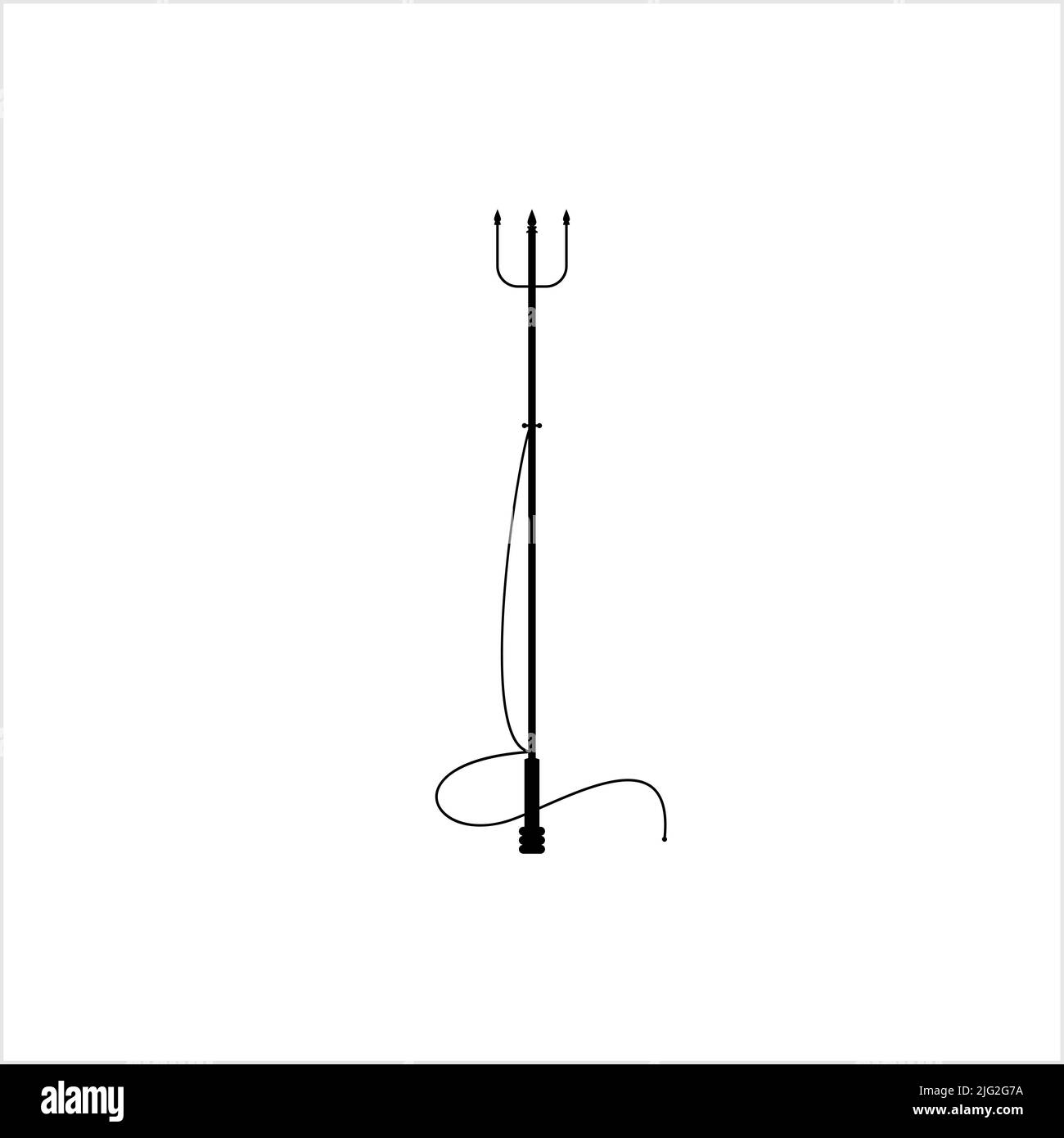 harpoon weapon fishing tool vector illustration eps 10 Stock Vector Image &  Art - Alamy