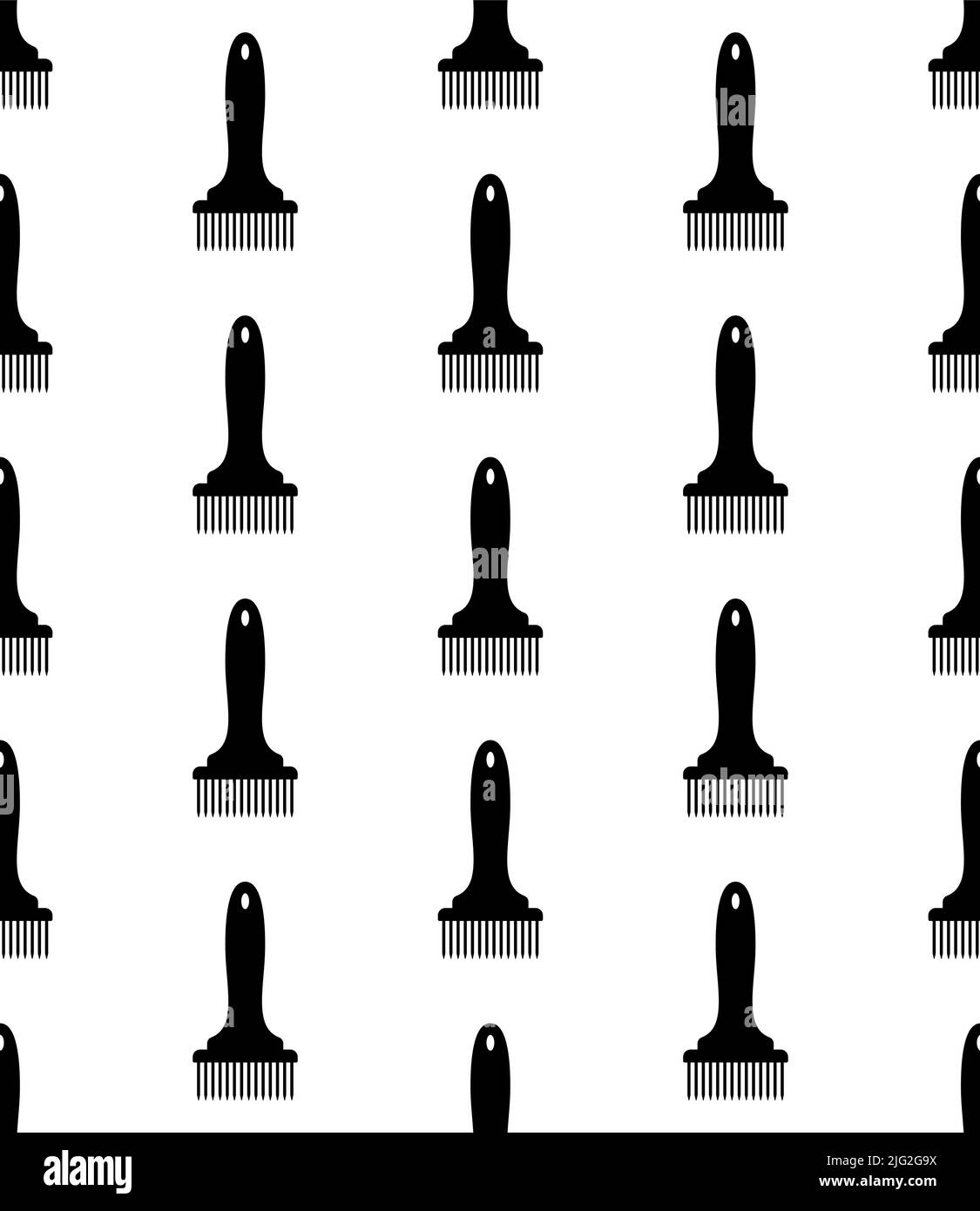 Meat Tenderizer Tool Icon Seamless Pattern, Meat Mallet, Meat Pounder