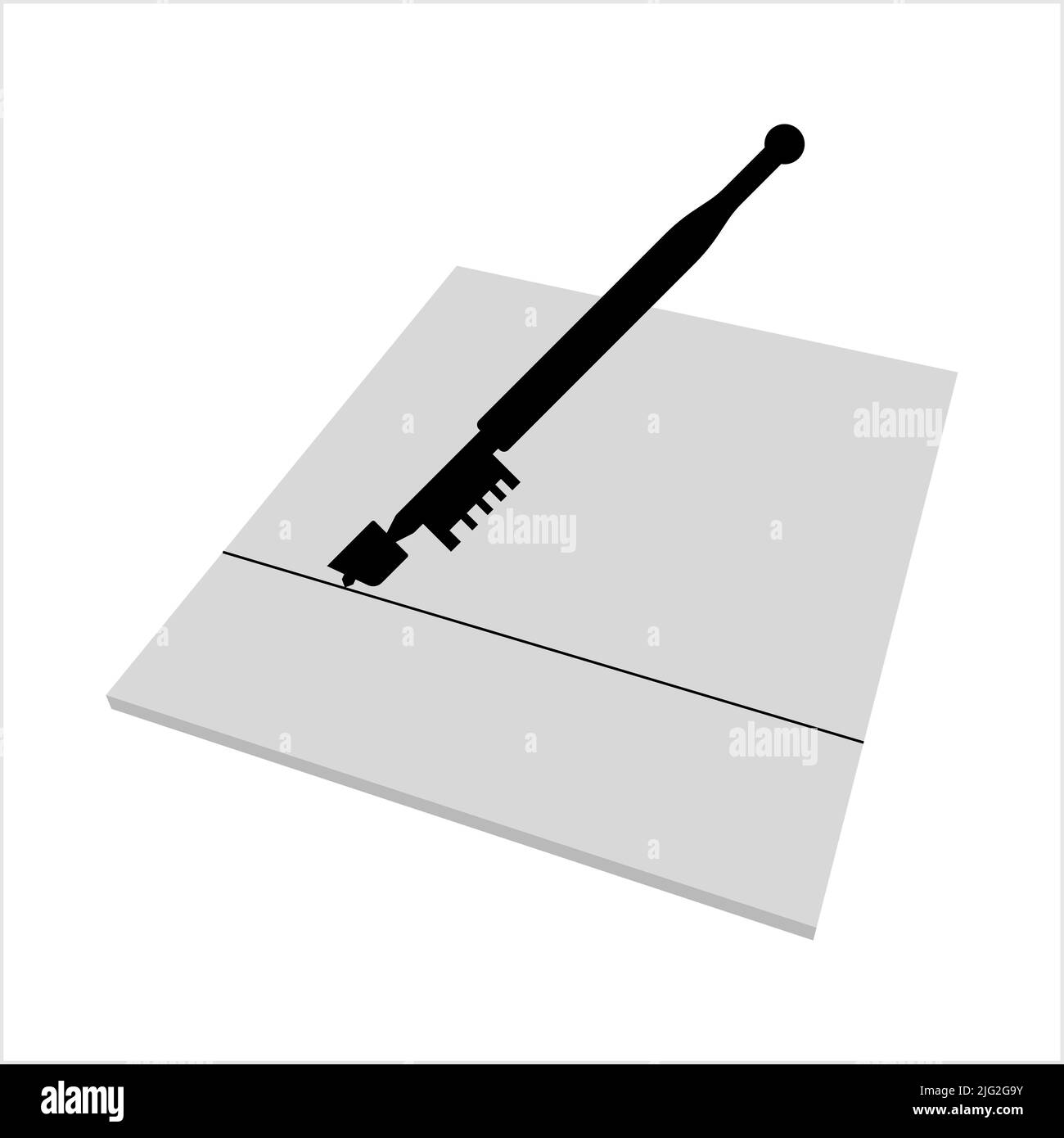 Glass Cutter Icon, Glass Cutting Tool Icon Vector Art Illustration Stock Vector Image & Art Alamy