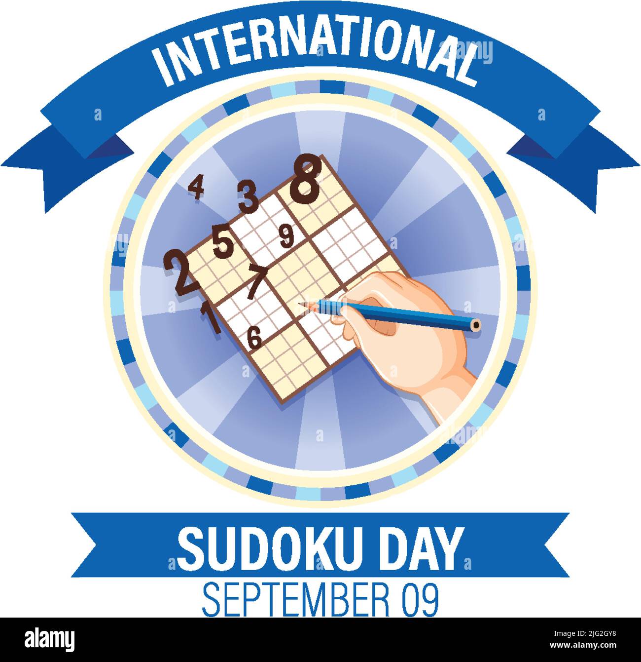 International Sudoku Day Banner Design illustration Stock Vector Image