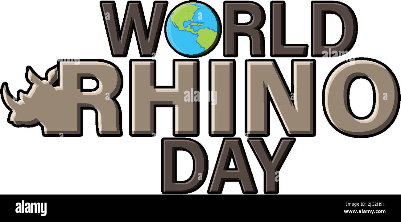 World Rhino Day Banner Design illustration Stock Vector Image & Art - Alamy