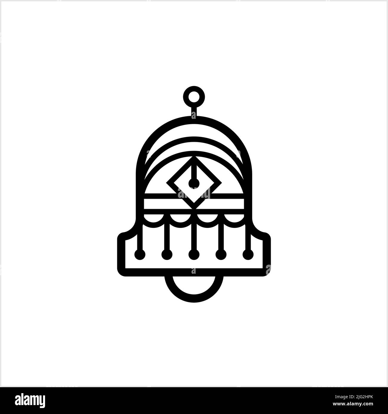 Bell Icon, Idiophone Percussion Instrument When Struck Vibrates In A ...
