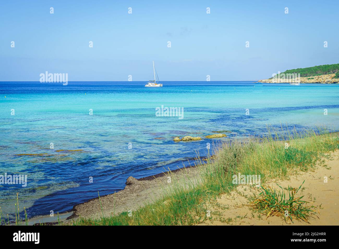 Binigaus Beach. Minorca, Balearic Islands. Spain Stock Photo - Alamy