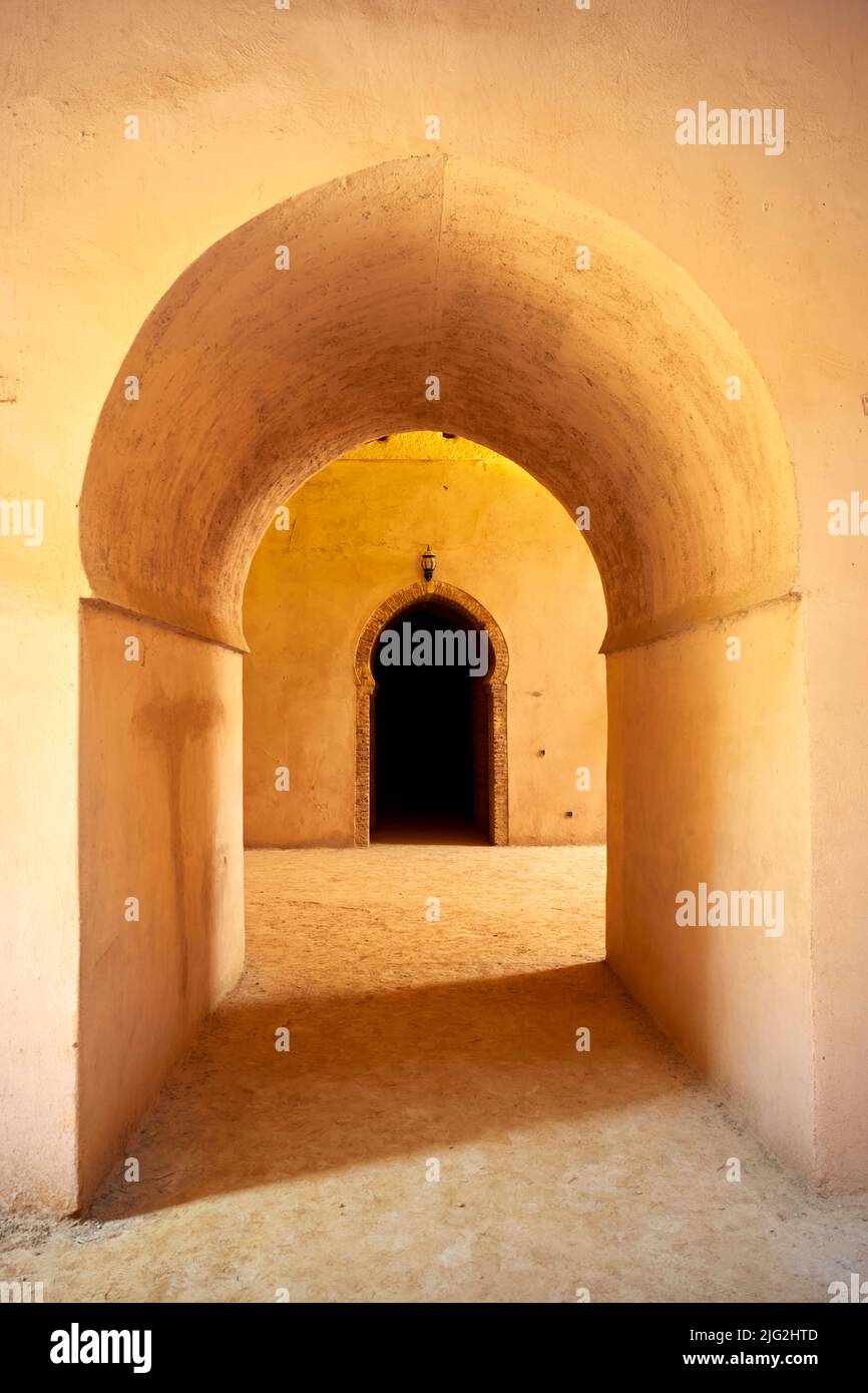 Morocco Meknes. The Royal Stables Stock Photo