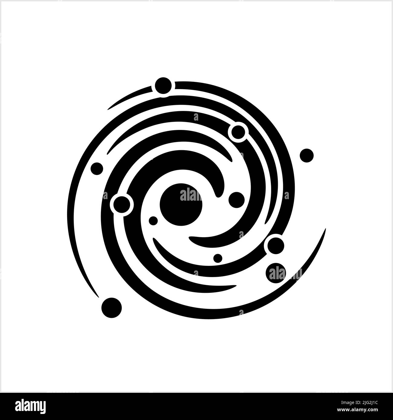 Galaxy Icon, Billions Of Stars And Collection That Are Held