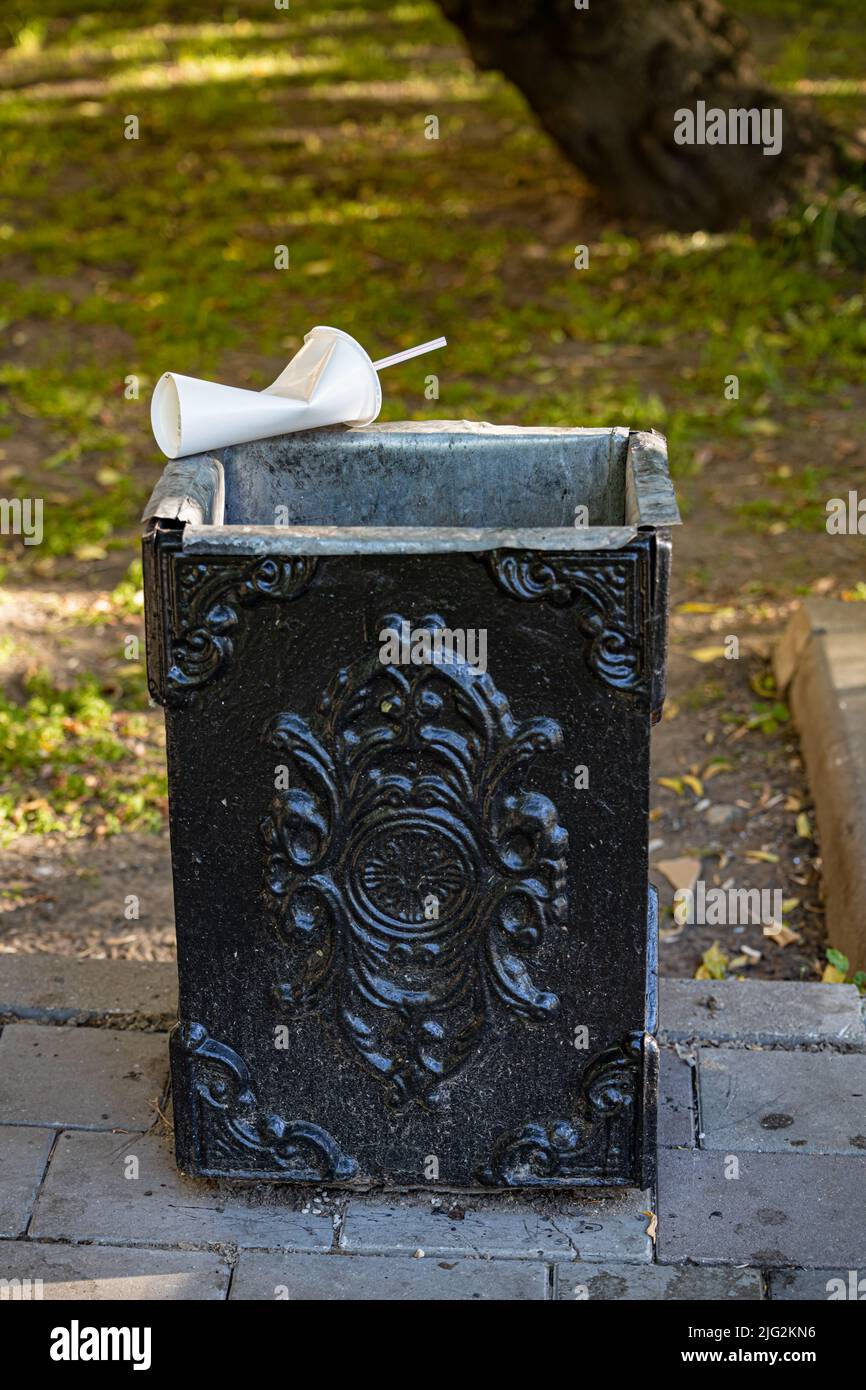 Empty container yard hi-res stock photography and images - Alamy