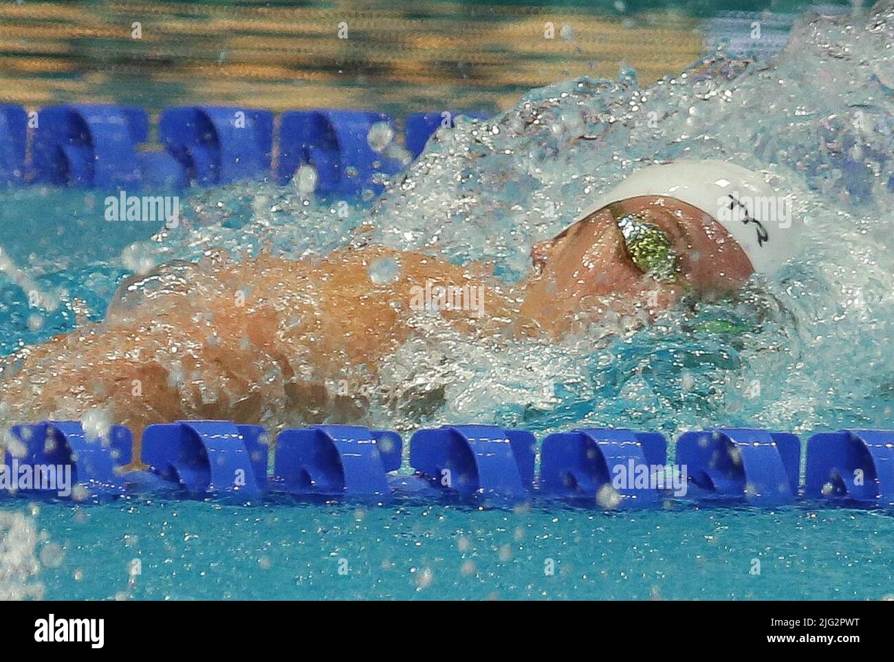 Leon Marchand of France Finale 4 X 200 M Freestyle Men during the 19th