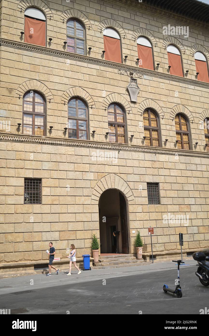 Palazzo Antinori Via de Tornabuoni Florence Italy Stock Photo