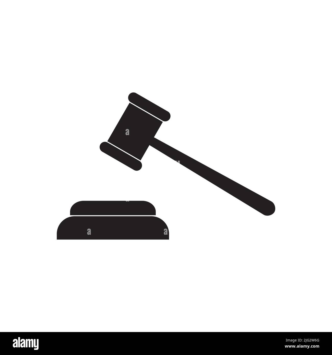Gavel vector icon isolated on white background Stock Vector Image & Art