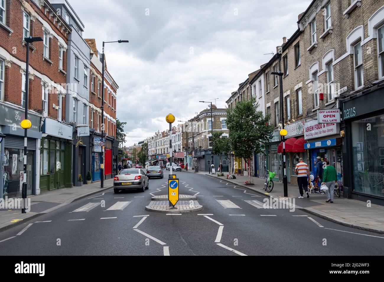 LONDON June 2022 Askew Road in Shepherds Bush, W12 West London Stock