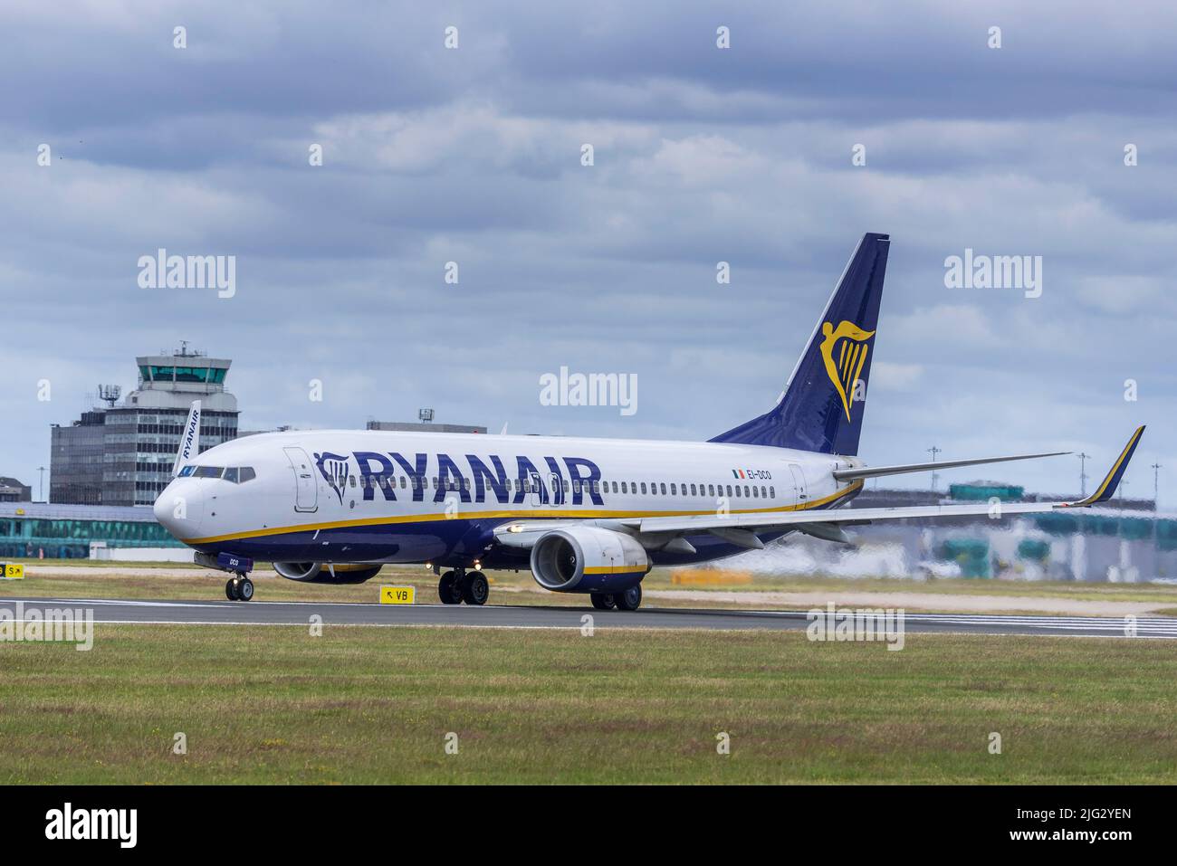 Ryanair Boeing 737-8AS at Manchester airport. Stock Photo