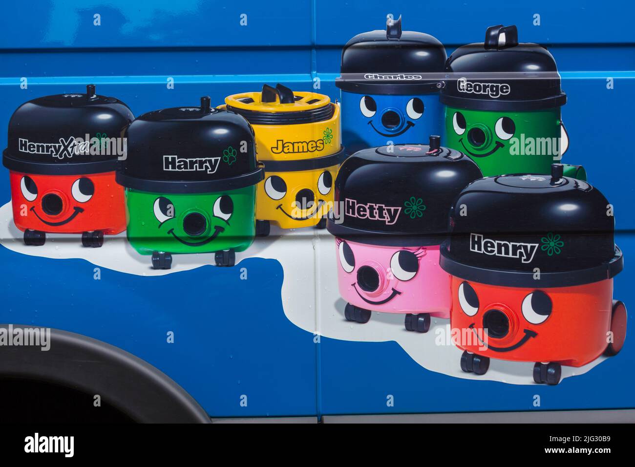 Henry hoovers detail at Oxford, Oxfordshire UK on a wet rainy day in August Stock Photo