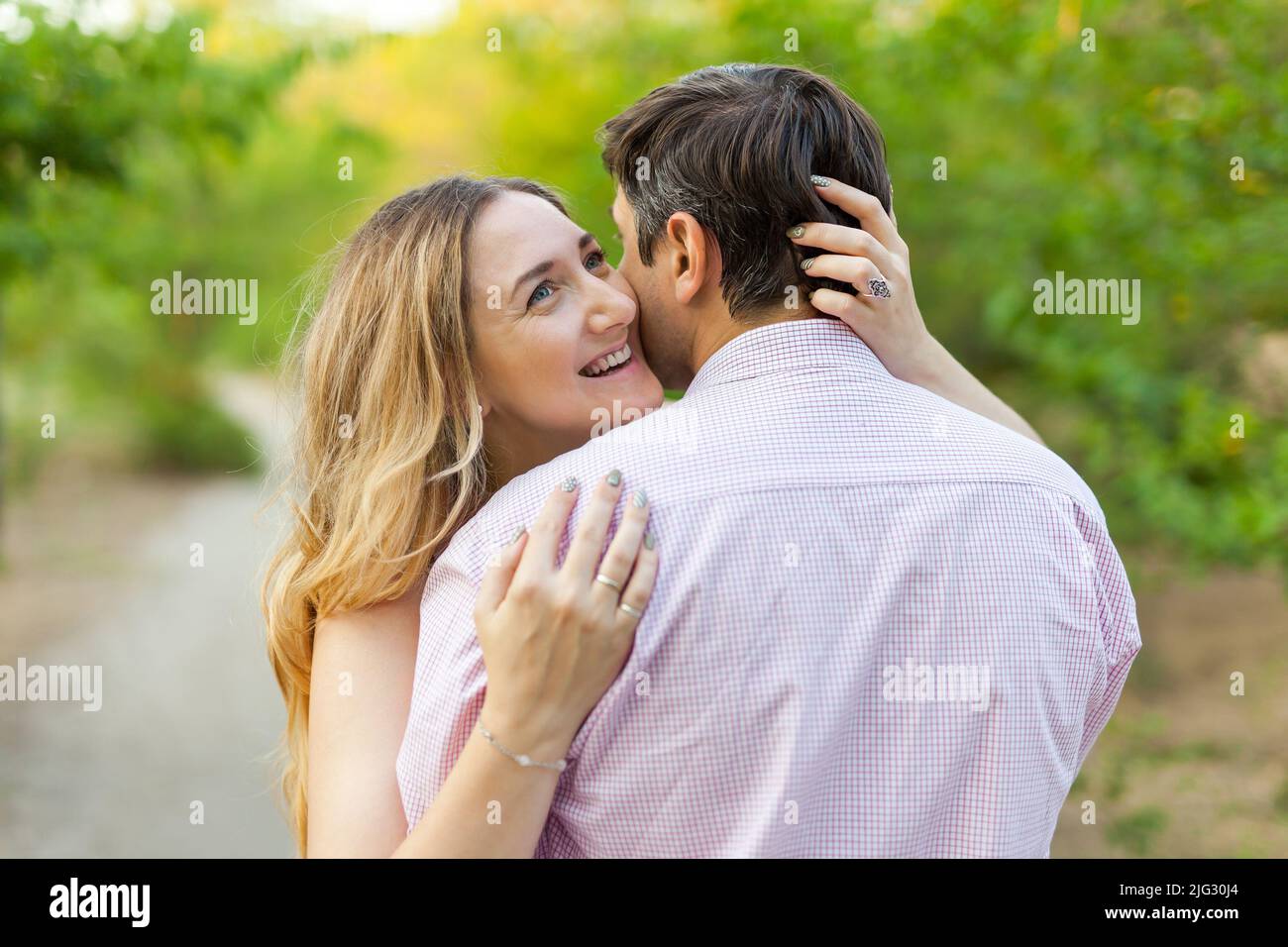 Adult couple in love outdoor Stock Photo - Alamy