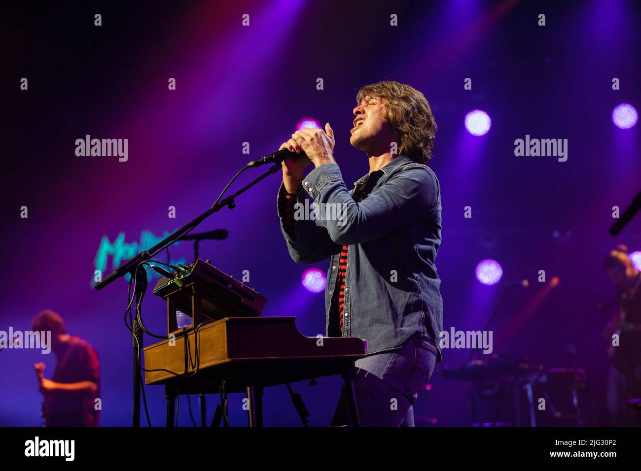 Paolo nutini performing on the music stage at the festival hi-res stock ...