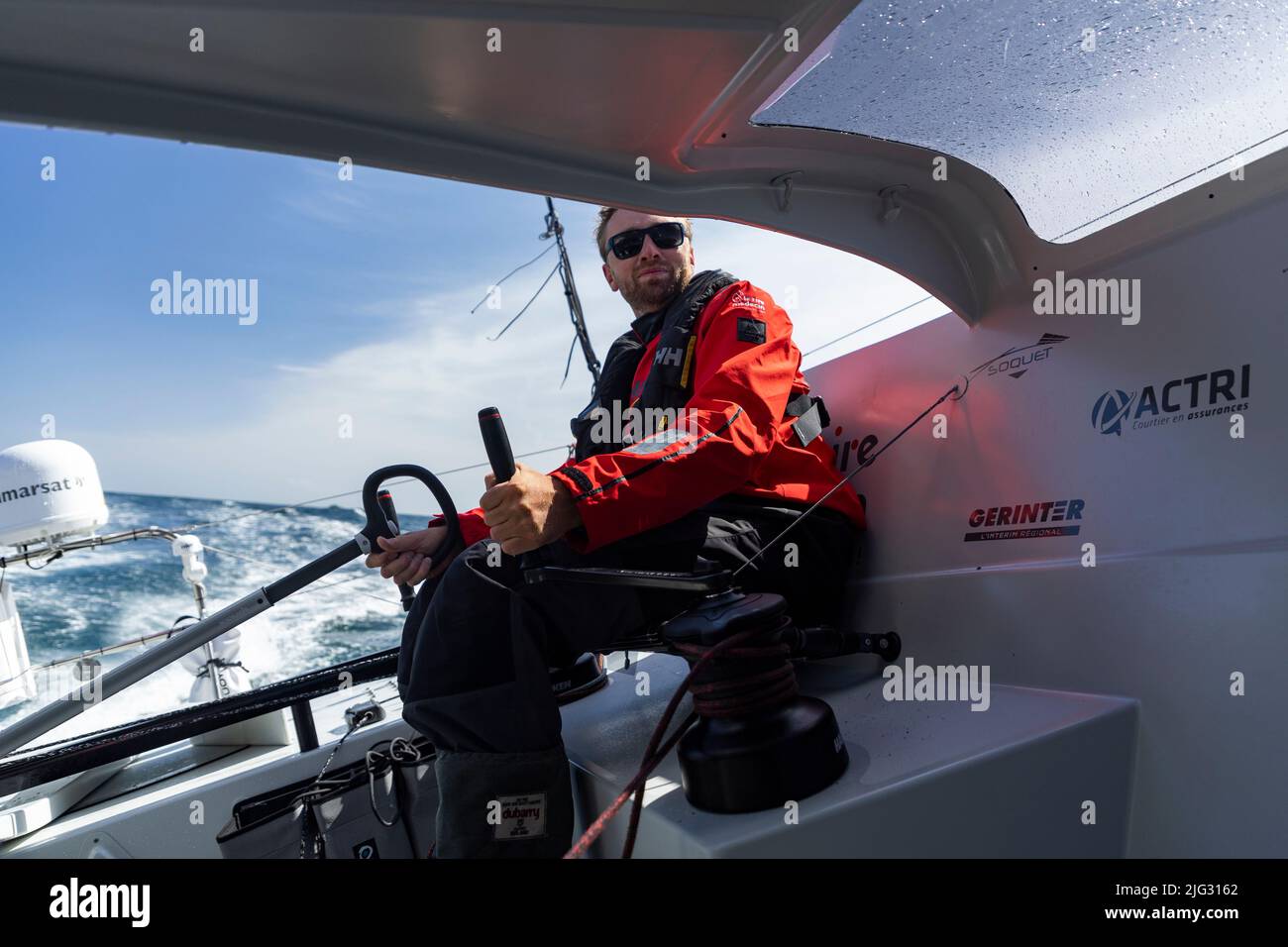 Skipper Luke Berry on his new Class 40 Lamotte Module during Training ...