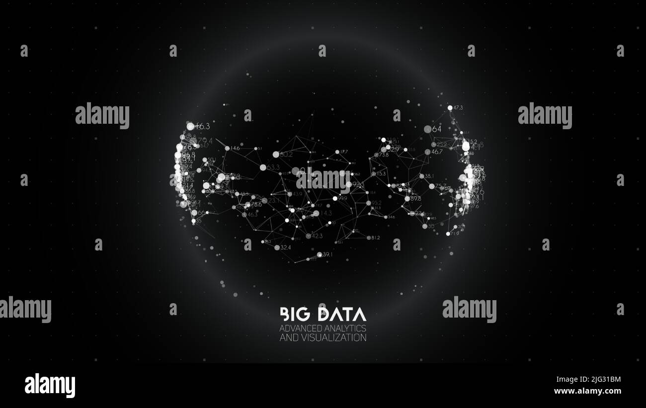 Big data visualization. Futuristic infographic. Information aesthetic ...