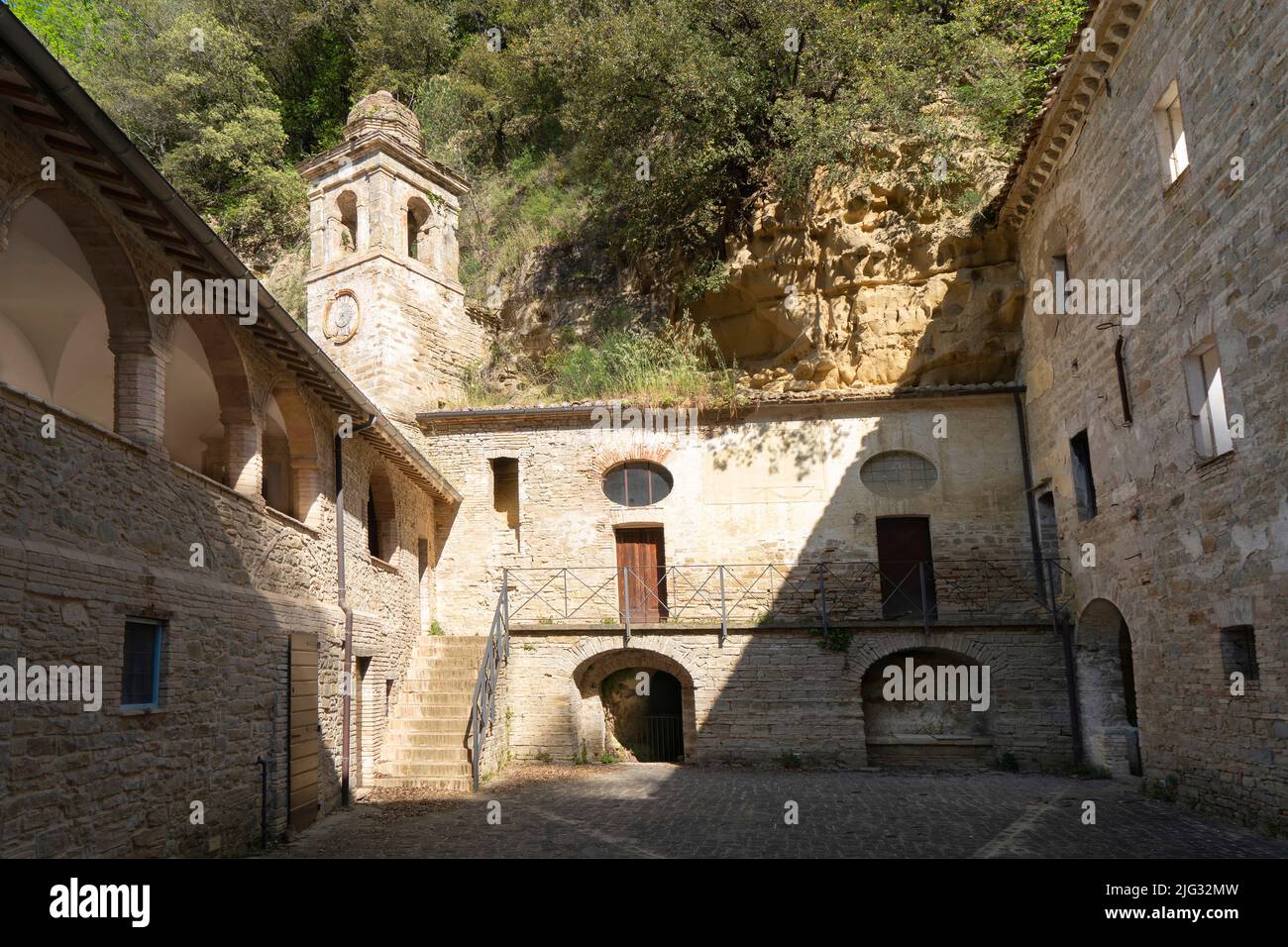 Hermitage of the White Friars or Caves, Cupramontana, Marche, Italy, Europe Stock Photo