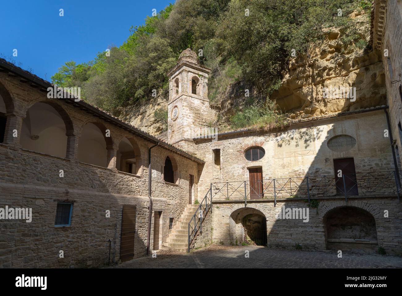 Hermitage of the White Friars or Caves, Cupramontana, Marche, Italy, Europe Stock Photo