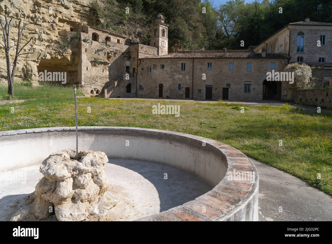 Hermitage of the White Friars or Caves, Cupramontana, Marche, Italy, Europe Stock Photo