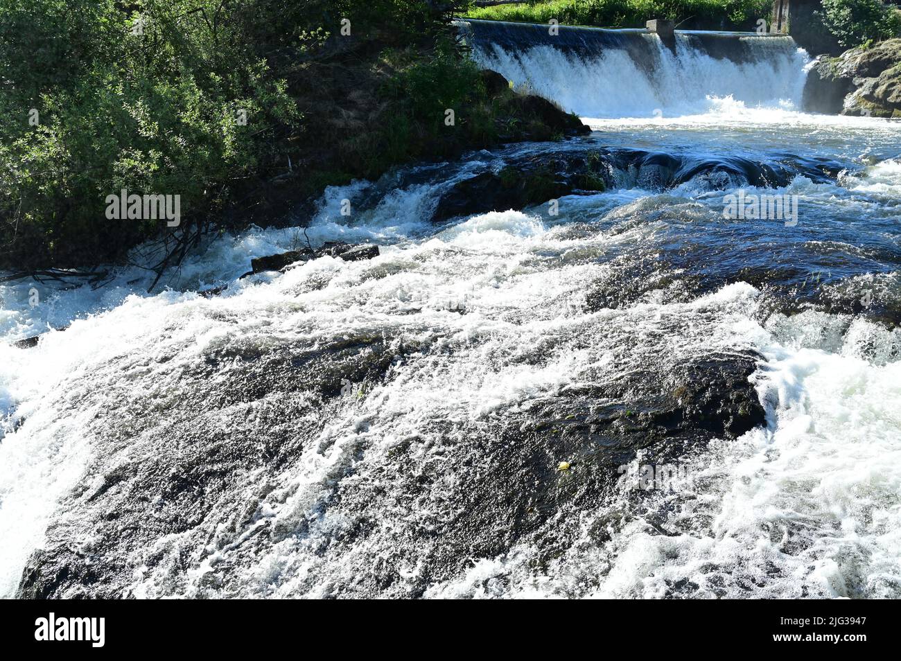 The Tumwater Falls are a series of cascades on the Deschutes River in