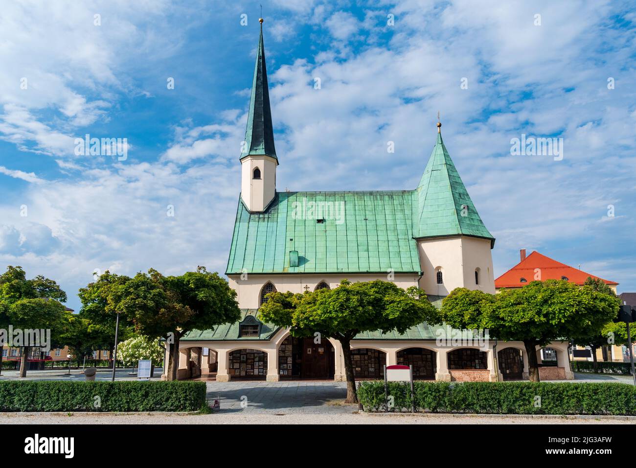Famous pilgrimage site Chapel of Grace (Gnadenkapelle) at Altötting in the state of Bavaria in