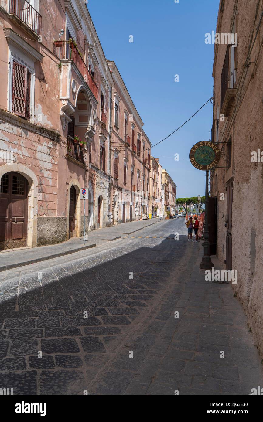 Via Annunziata street, Gaeta, Lazio, Italy, Europe Stock Photo