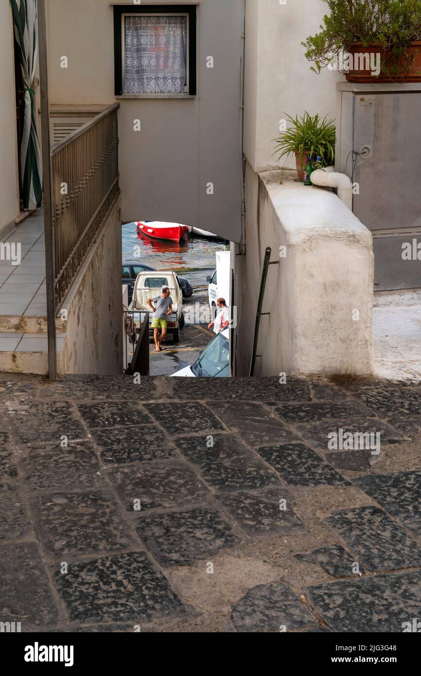 Walking around Ponza, Lazio, Italy, Europe Stock Photo