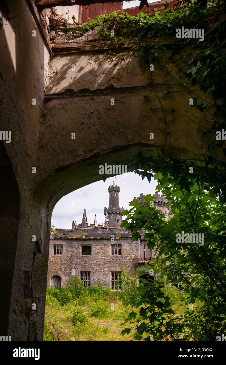 Gothic Revival Charleville Castle ruins in Tullamore, Ireland Stock Photo Alamy