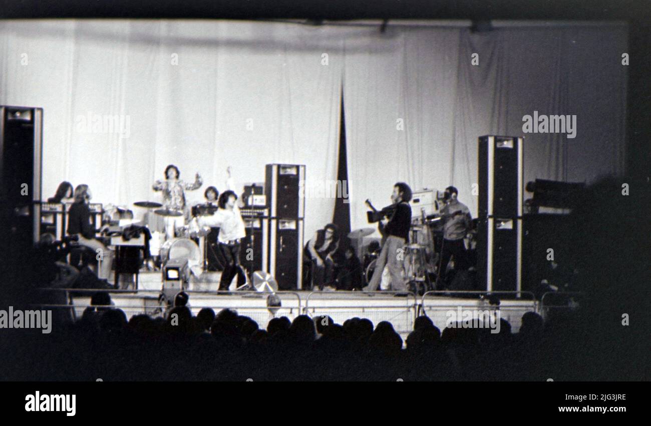 THE DOORS with Jim Morrison  at the New Roundhouse, Chalk Farm, London on 7 September 1968. Jefferson Airplane were also on the b ill that night. Stock Photo