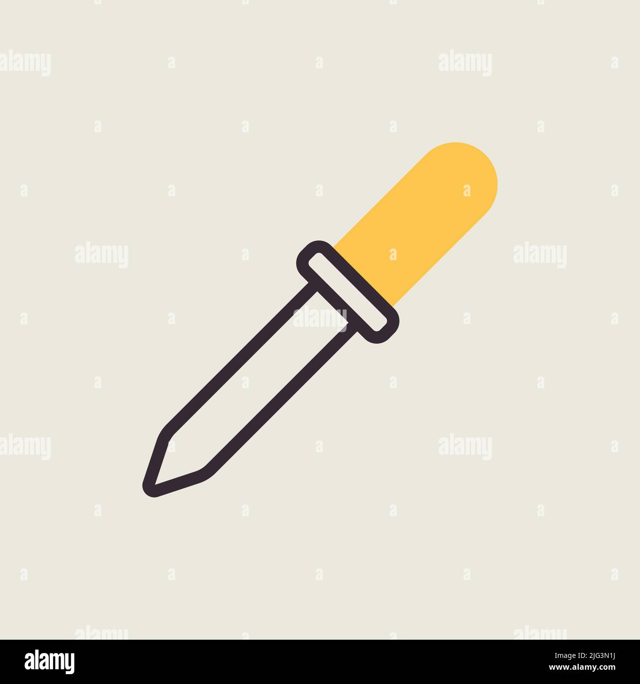 Dropper vector icon. Medicine and healthcare, medical support sign. Graph symbol for medical web site and apps design, logo, app, UI Stock Vector