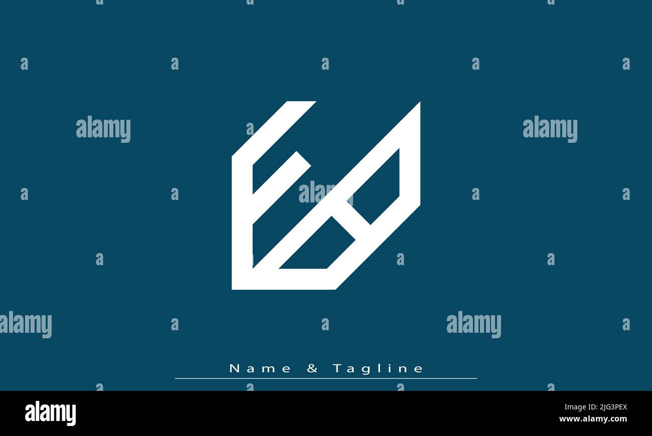 Alphabet letters Initials Monogram logo FB , BF Stock Vector