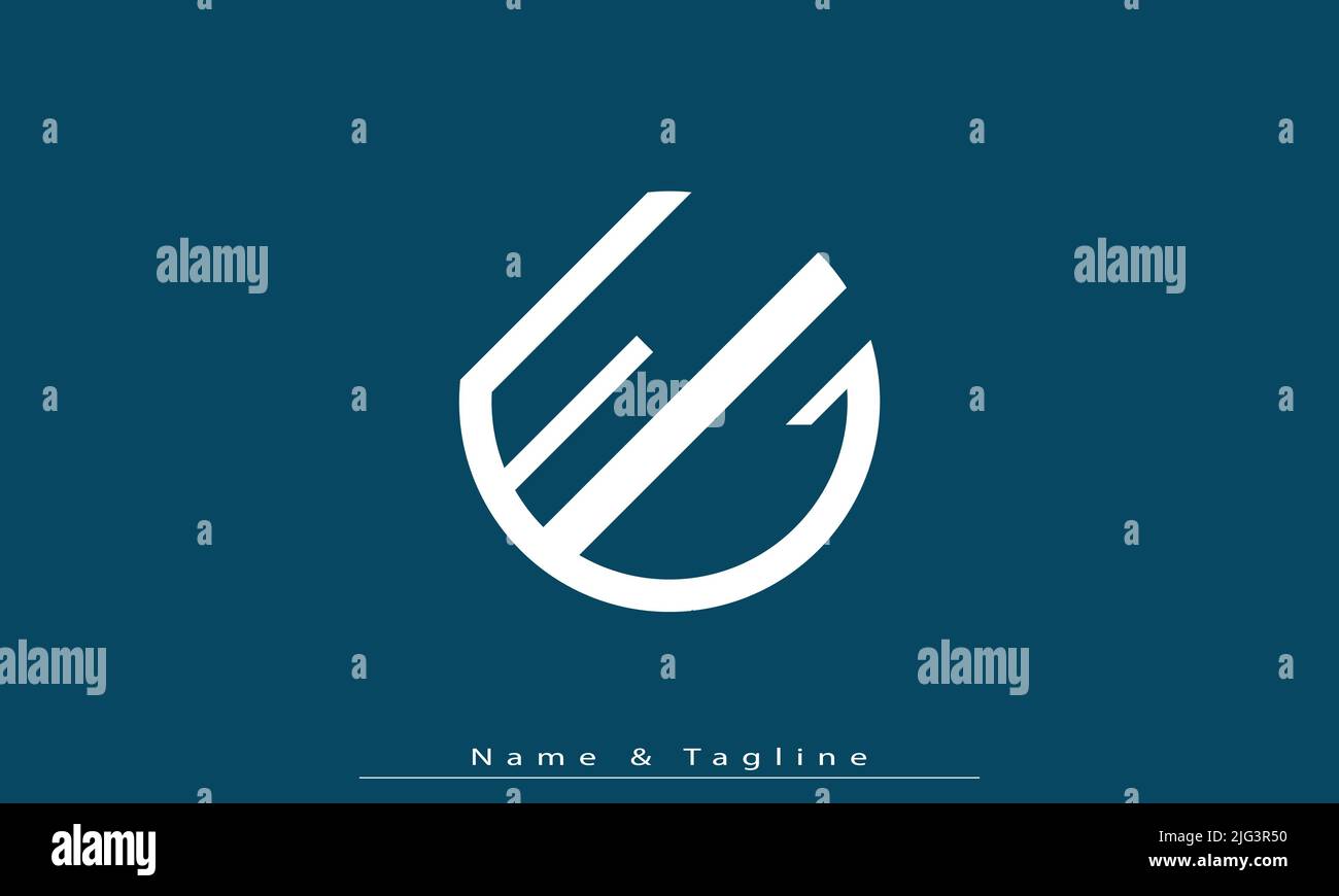 Alphabet letters Initials Monogram logo FG , GF Stock Vector
