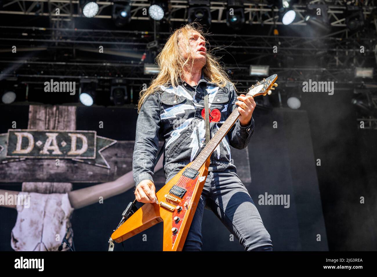 Oslo, Norway. 24th, June 2022. The Norwegian symphonic black metal band  Dimmu Borgir performs a live concert during the Norwegian music festival  Tons of Rock 2022 in Oslo. Here vocalist Shagrath is