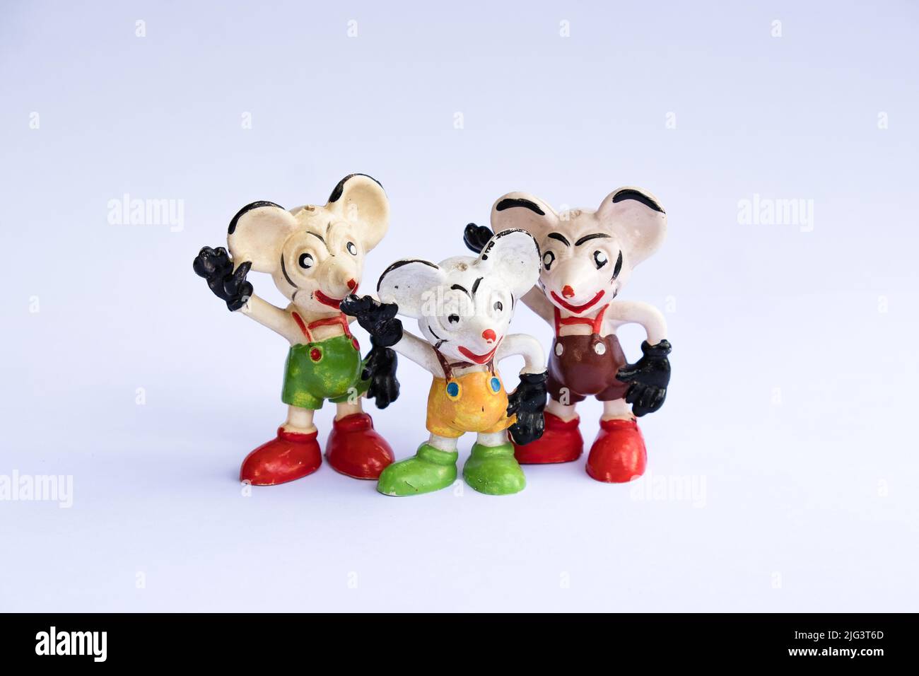 East German (GDR) version of Mickey Mouse. Unbranded old mouse rubber toy.  Colorful retro mice figures. Popular vintage Soviet toy from 70s & 80s  Stock Photo - Alamy