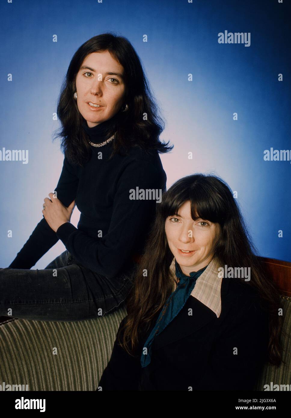 Anne & Kate McGarrigle Amsterdam, 1974,  (Photo Gijsbert Hanekroot/redferns) Stock Photo