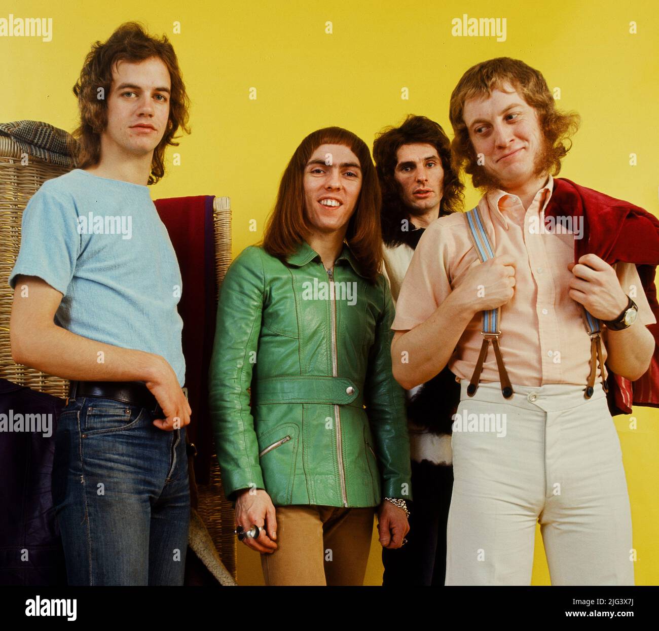 Slade photoshoot, Amsterdam, 1972 Stock Photo
