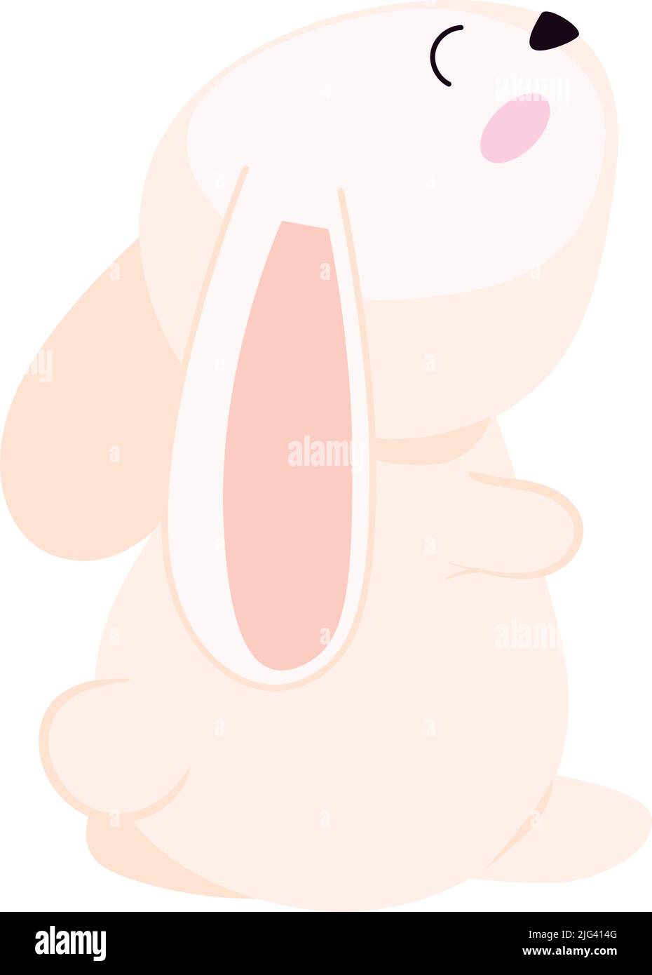 cute rabbit seated animal Stock Vector Image & Art - Alamy