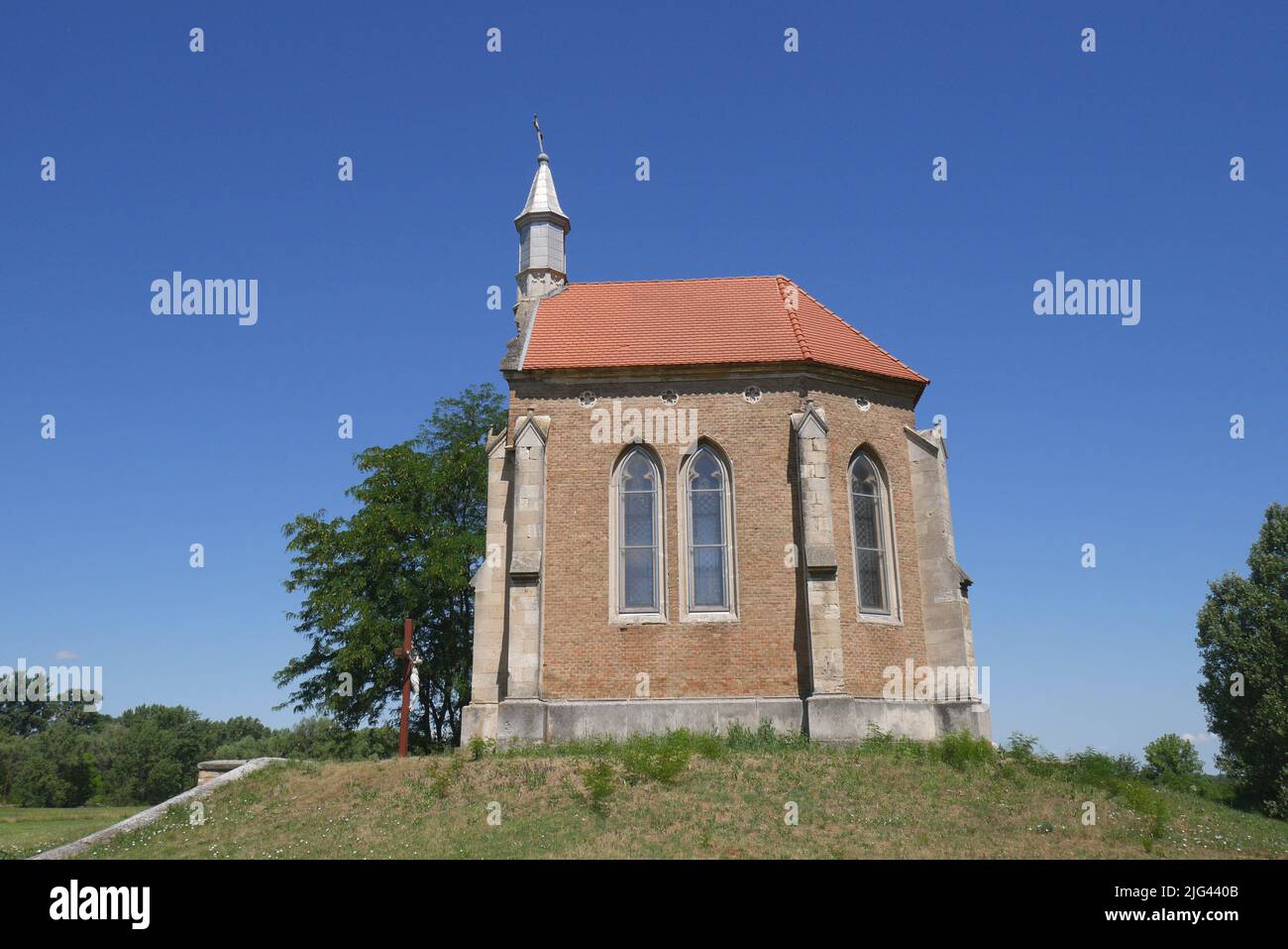 The Zichy Chapel, Lorev, Csepel Island, Hungary Stock Photo
