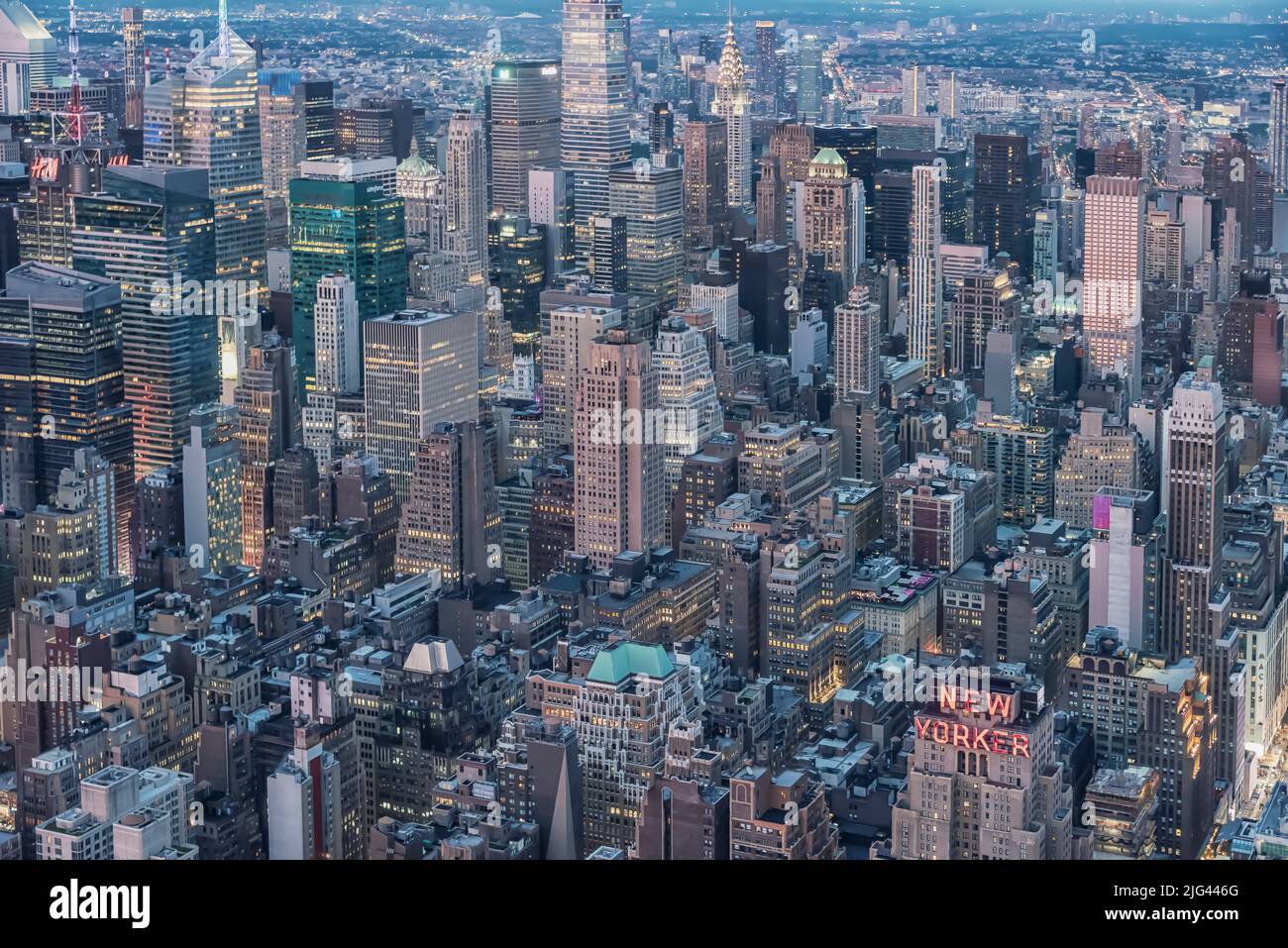 The skyline of New York City, United States Stock Photo