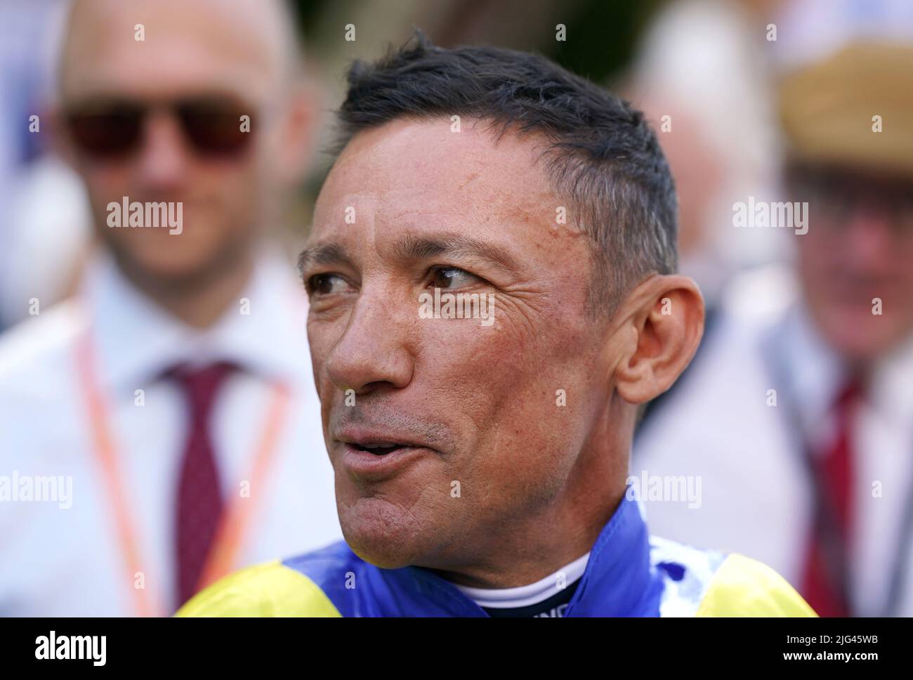 Frankie Dettori celebrates winning the Edmondson Hall Solicitors Sir