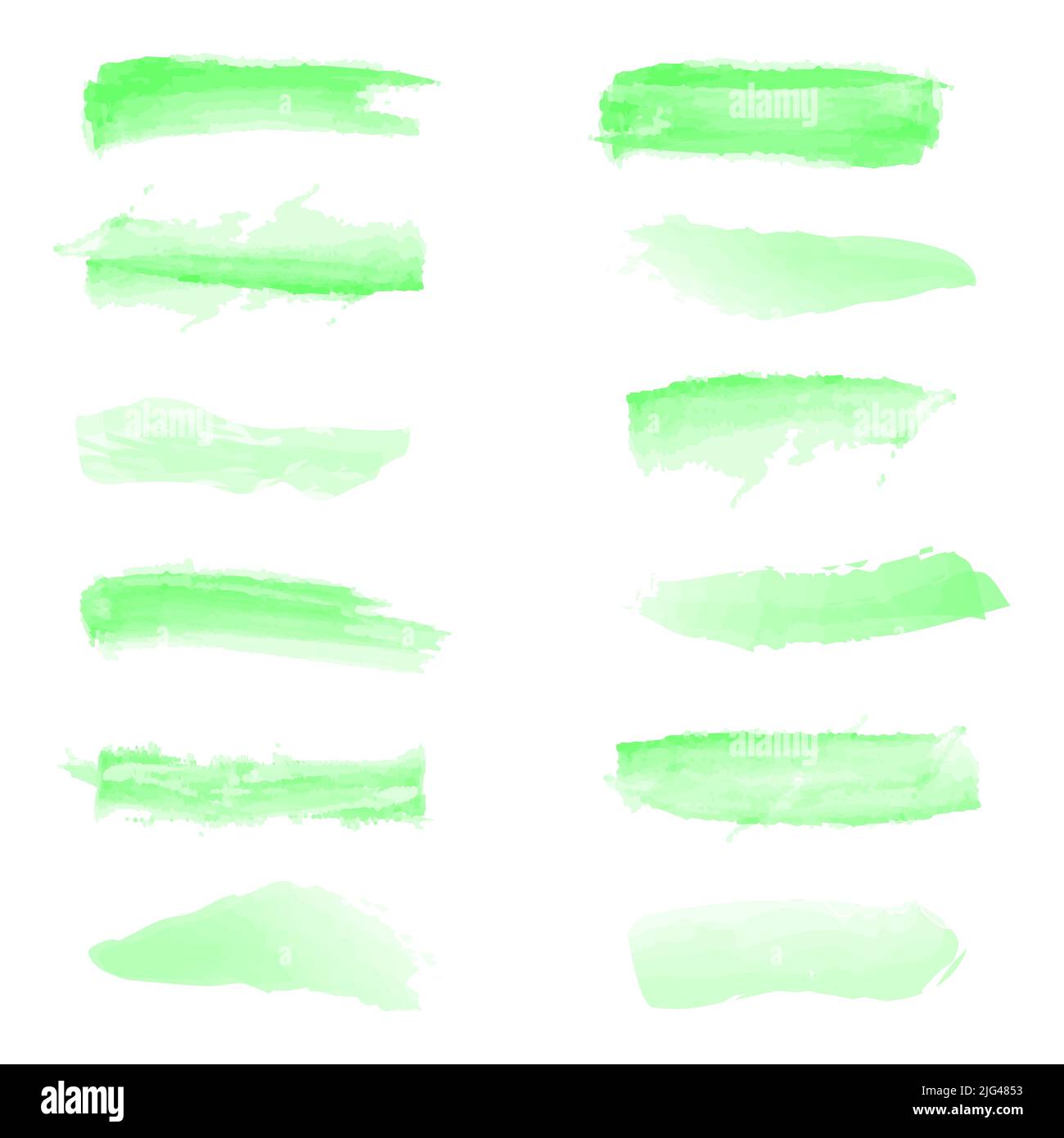 Abstract background texture green watercolor paint splashing brush paper poster flyer brochure pattern art graphic design vector illustration Stock Vector