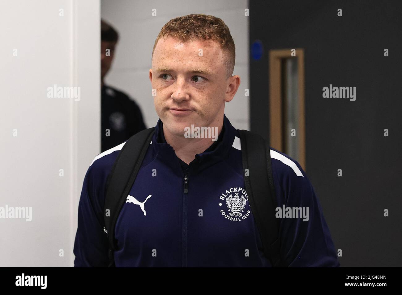 Shayne Lavery 19 of Blackpool at the LNER Community Stadium Stock